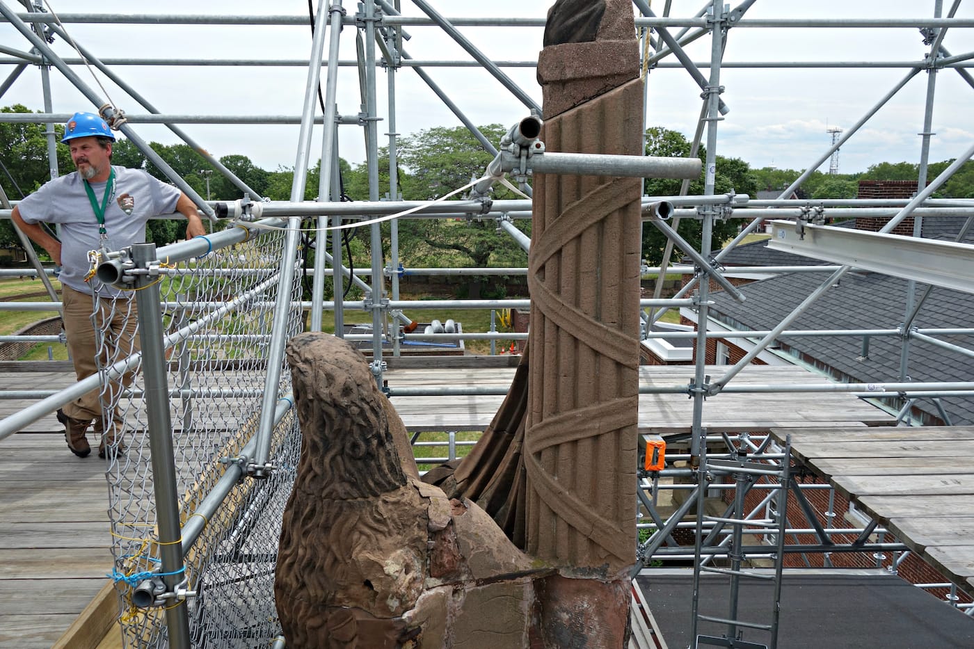 The eagle on Fort Jay, Governors Island