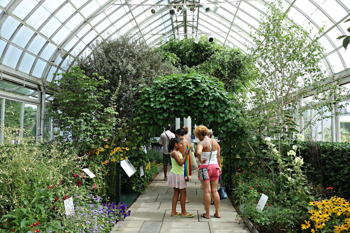 Installation view of 'Impressionism: American Artists on Canvas' at the New York Botanical Garden