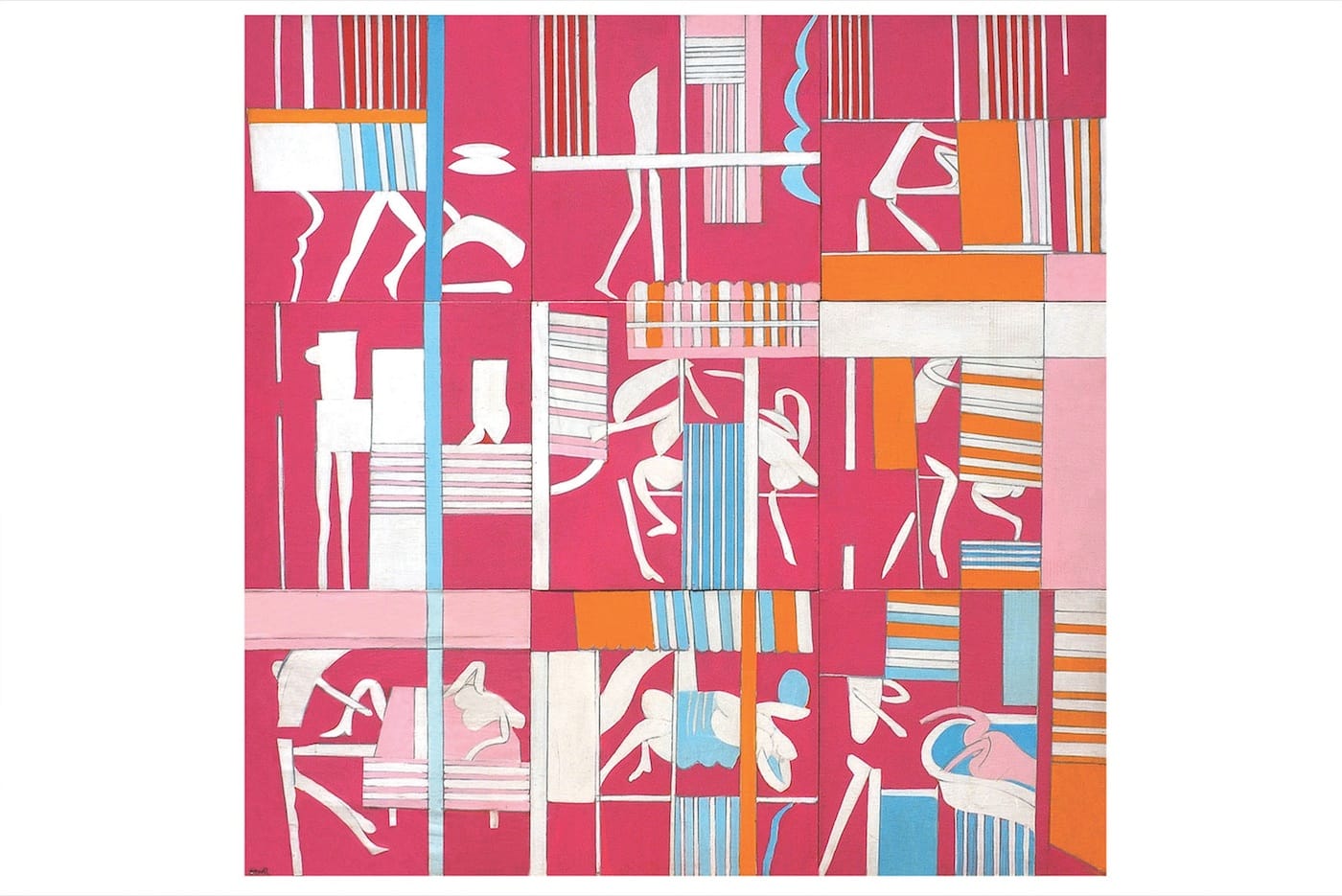 K. G. Subramanyan, "Windows 1" (1968), acrylic on board, 53.5 x 53.5 in