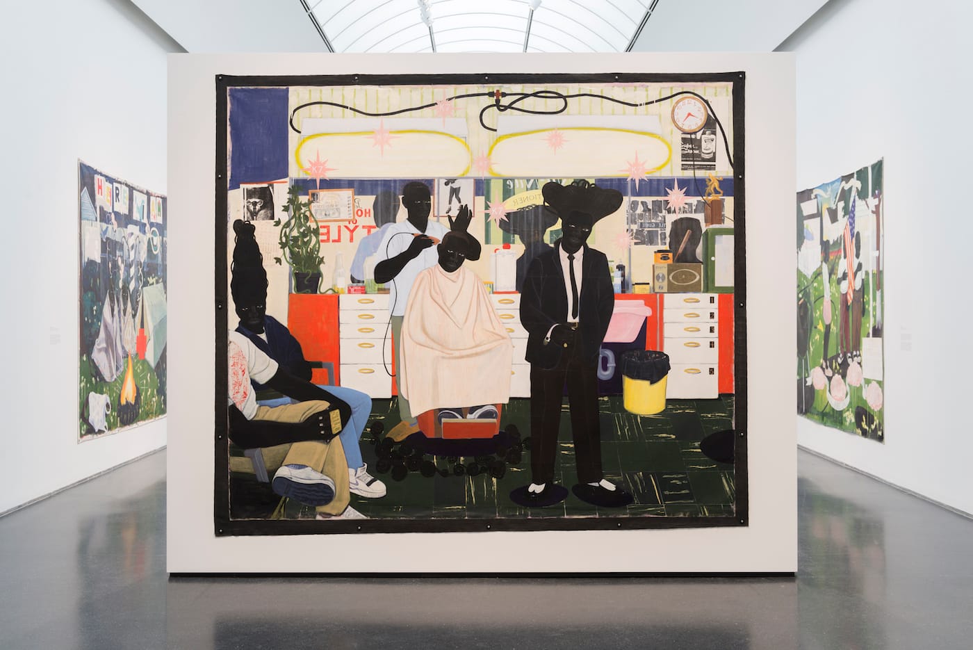 Installation view of 'Kerry James Marshall: Mastry' at the Museum of Contemporary Art Chicago (photo by Nathan Keay, © MCA Chicago)