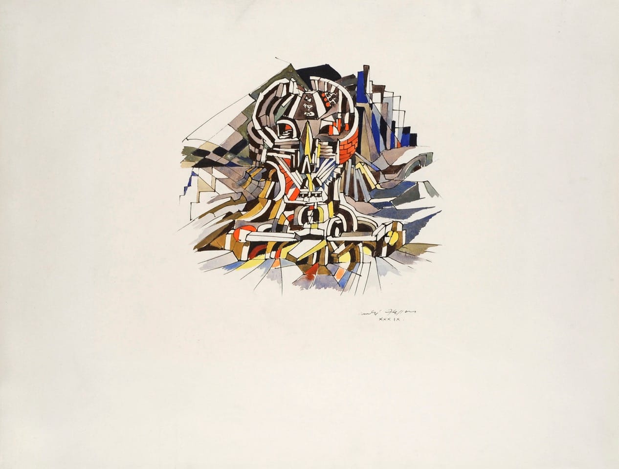 André Masson, “La ville cranienne” ("The Cranial City," 1939)
