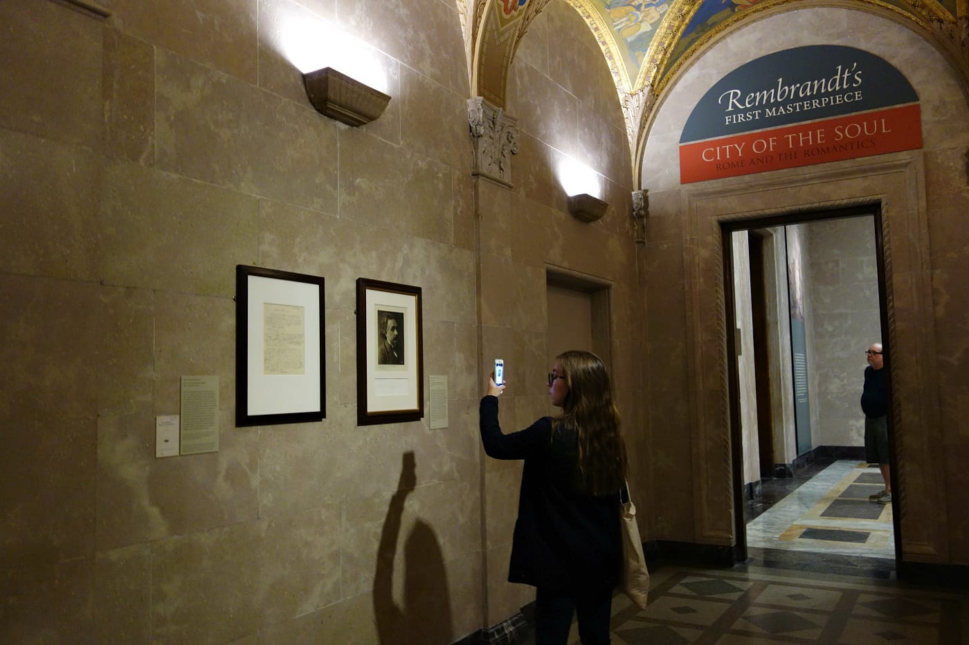 Installation view of 'Celebrating 100 Years of Einstein's General Theory' at the Morgan Library & Museum (photo by the author for Hyperallergic)