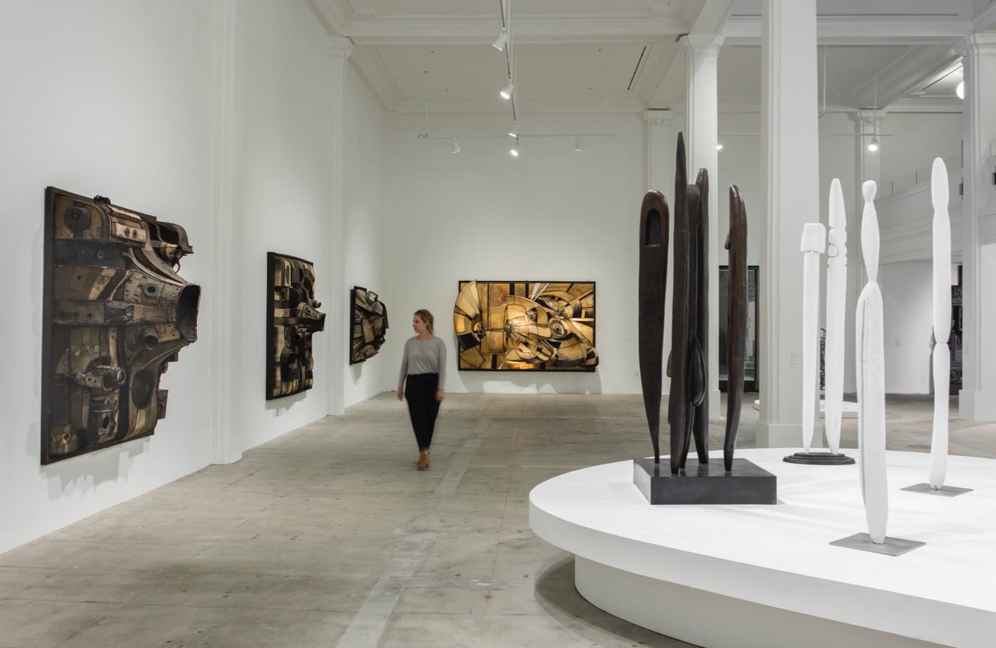 Installation view, ‘Revolution in the Making: Abstract Sculpture by Women, 1947 – 2016’, Hauser Wirth & Schimmel, 2016 Louise Bourgeois: Art © The Easton Foundation/Licensed by VAGA, New York, NY (All images courtesy the artists and Hauser & Wirth Photo by Brian Forrest)