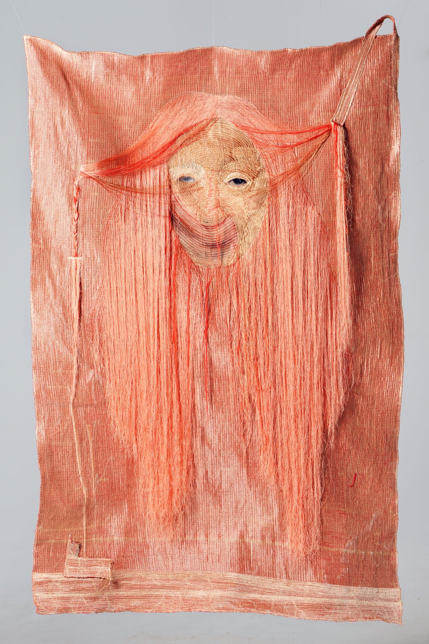 Yoon Ji Seon, Rag face#14002, 2014 Sewing on fabric and photograph, 66 7/8 x 42 7/8 in Courtesy the Artist and Yossi Milo Gallery, New York
