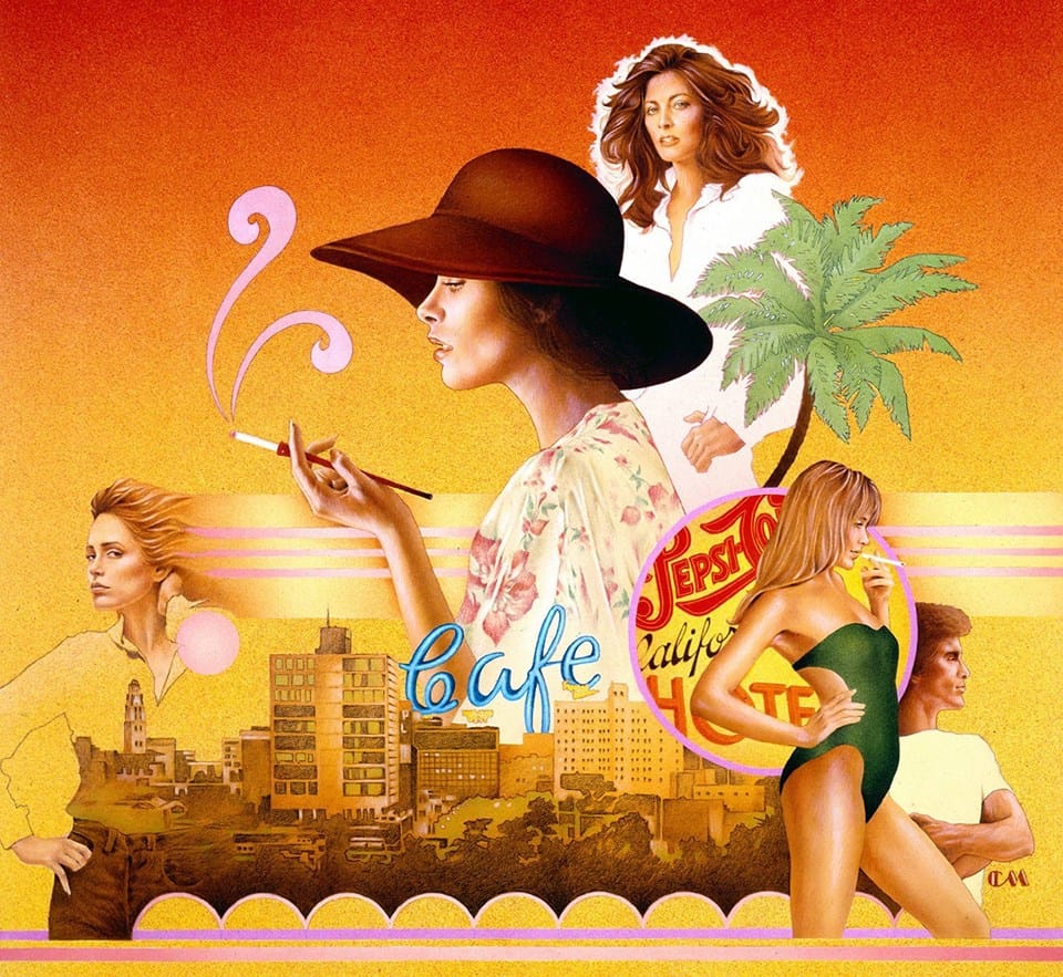 Charles Moll’s art for the paperback edition of Slow Days, Fast Company.