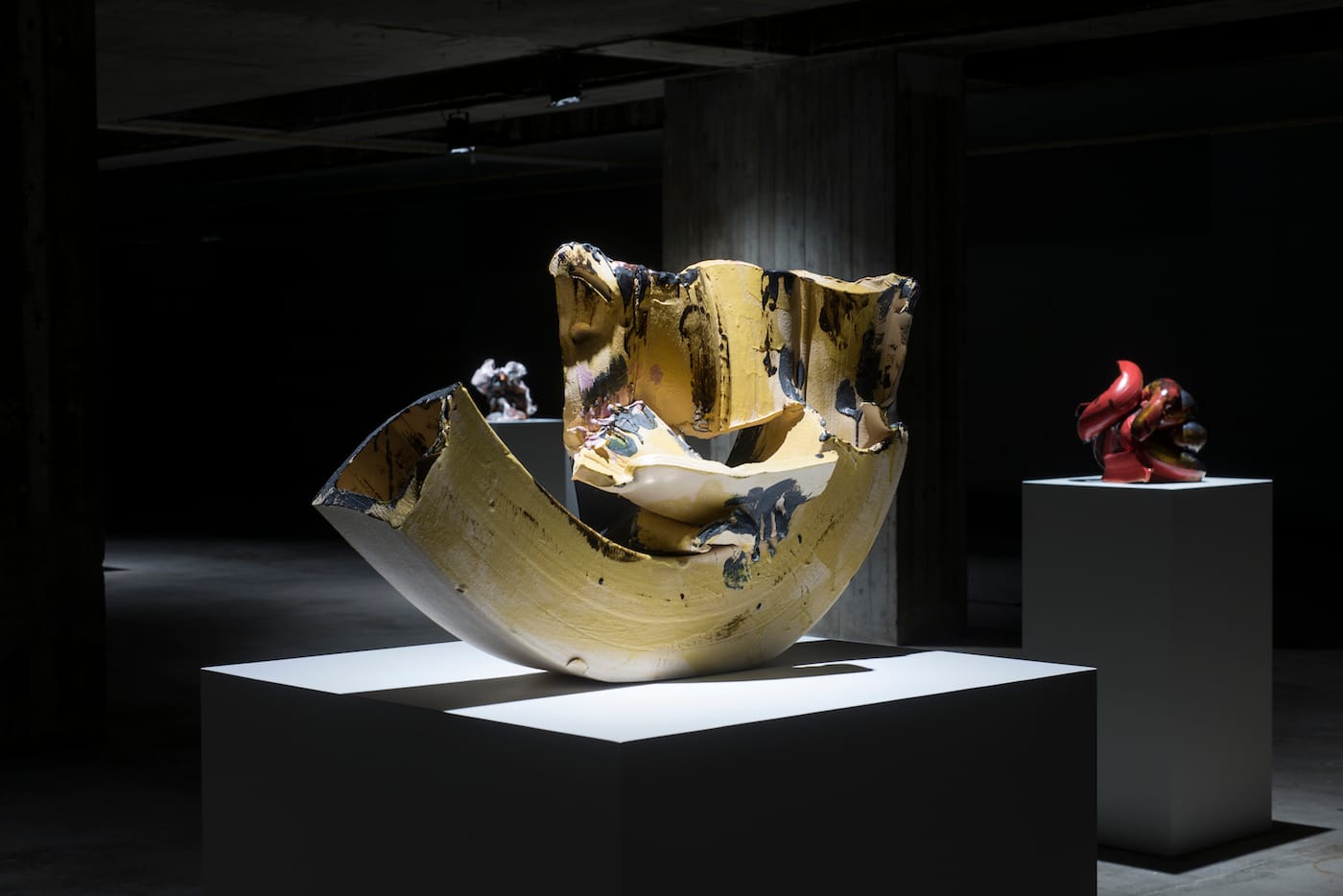 Lynda Benglis, 'Glacier Burger' installation view at Bergen School of Architecture (photo by Thor Brødreskift)
