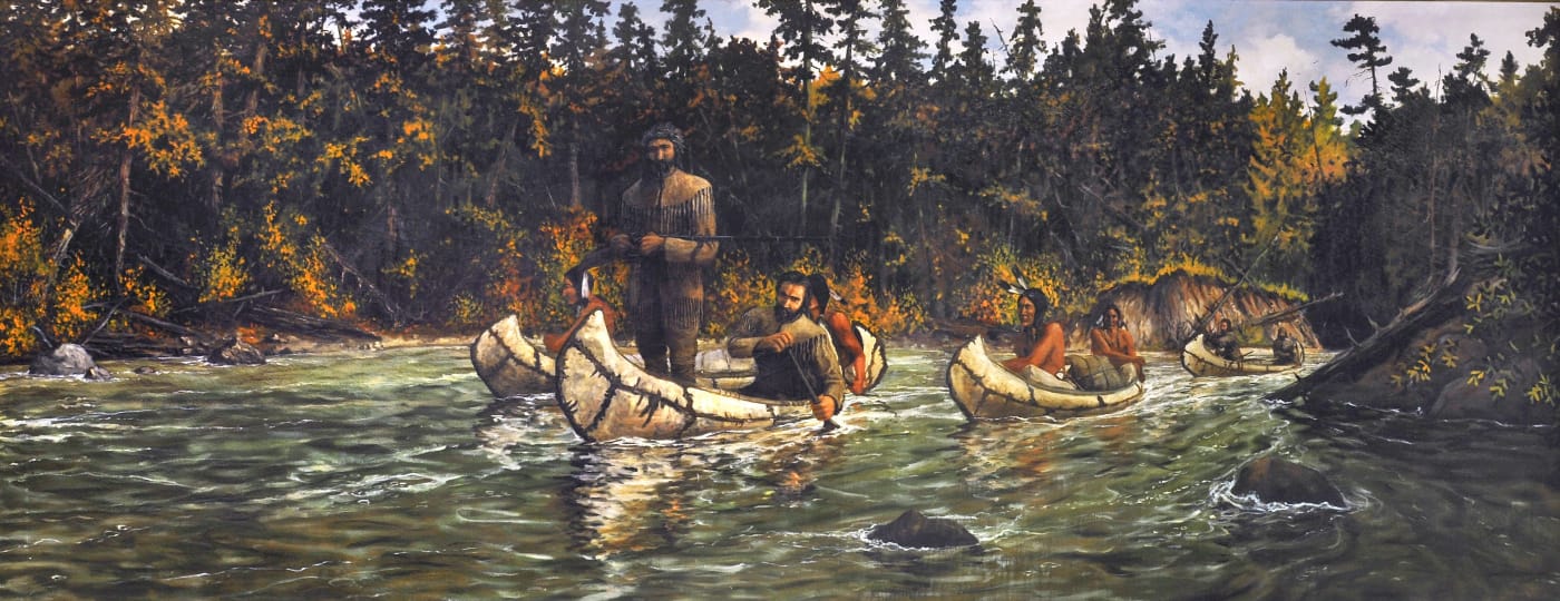 Cal Peters, "French Trappers on the Red Cedar" (courtesy UW-Stout)