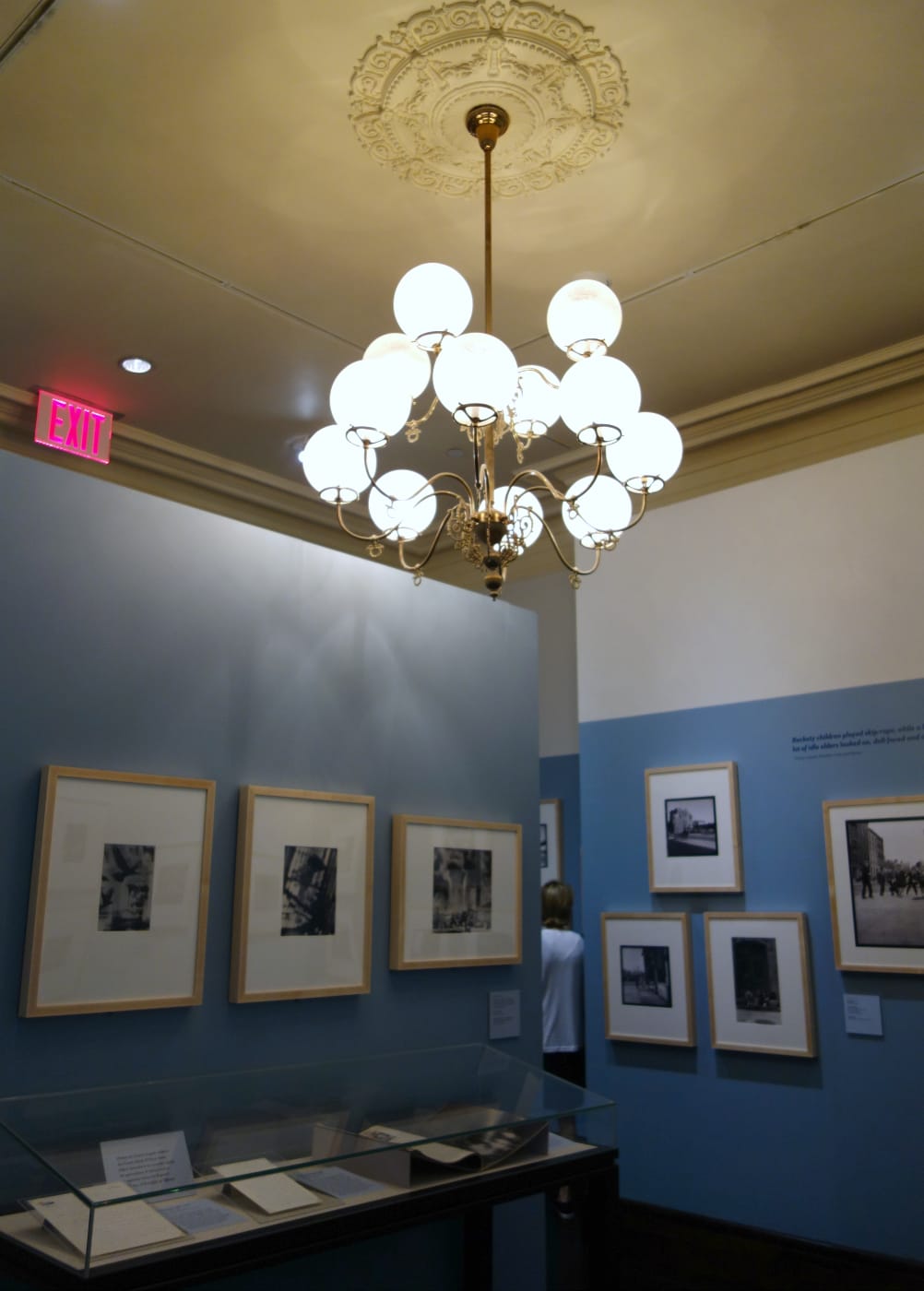 Installation view of 'Truman Capote’s Brooklyn: The Lost Photographs of David Attie' (photo by the author for Hyperallergic)