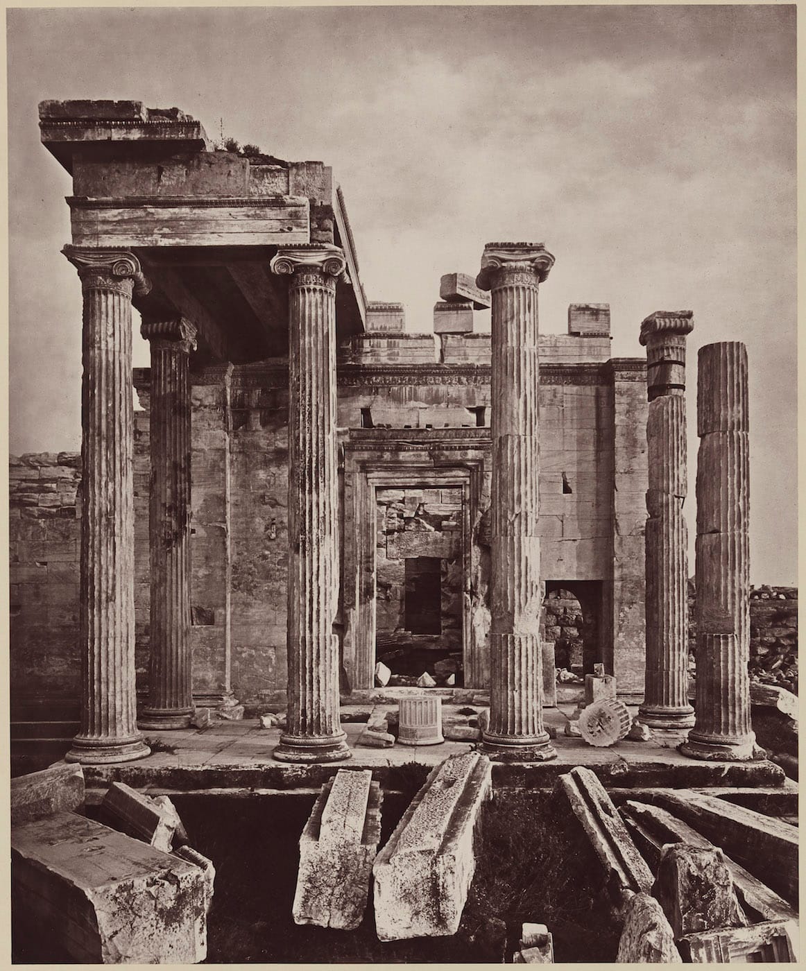 William James Stillman, "Portico of Pandroseum" (1882), carbon print (© Museum of Fine Arts, Boston)