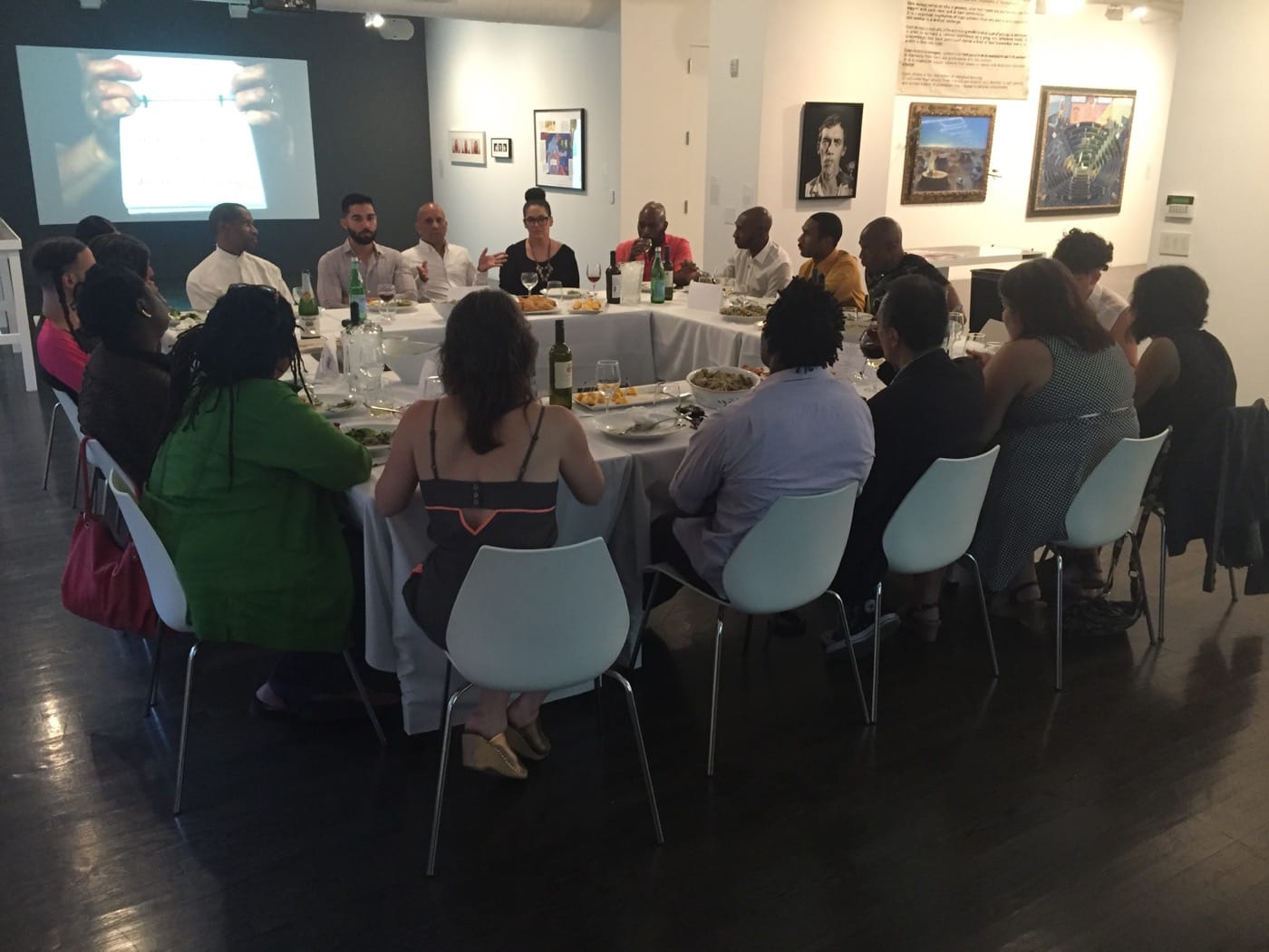 Edwin Ramoran starts off the conversation. (All photos courtesy of the Shelley & Donald Rubin Foundation)