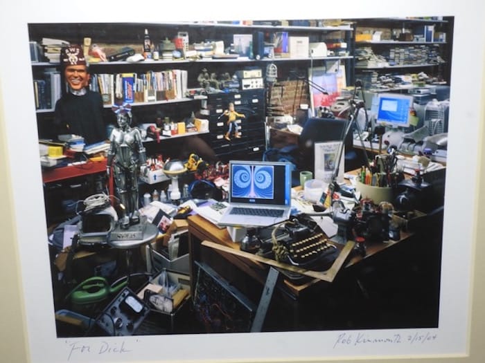 Photo by Ron Kinmouth of Dick Demenus' desk (photo courtesy Jan Albert)