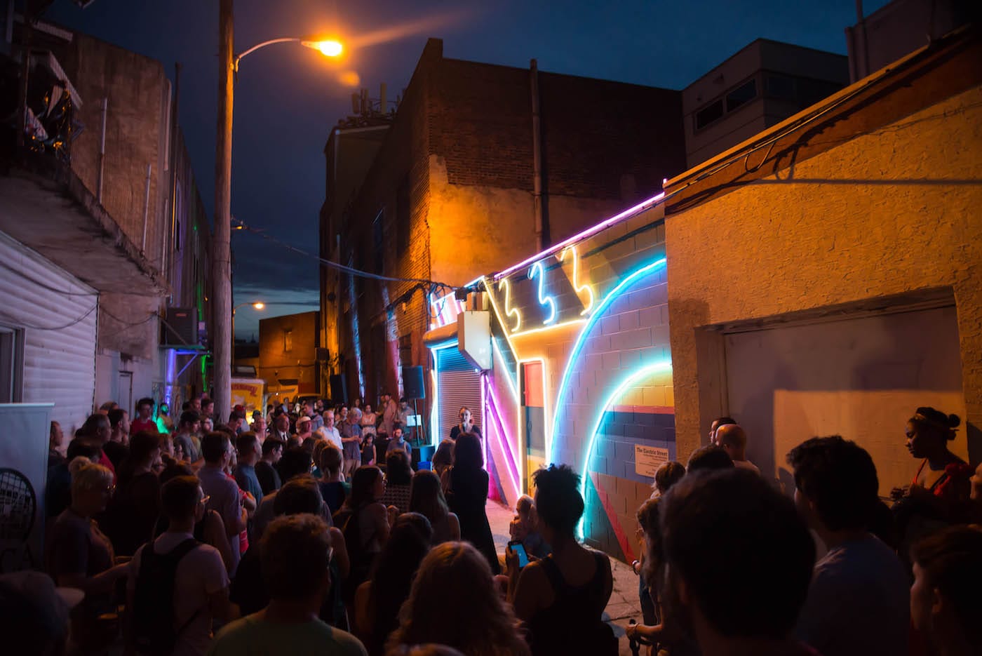 "Electric Street" on Philadelphia Street by David Guinn and Drew Billiau (courtesy David Guinn)