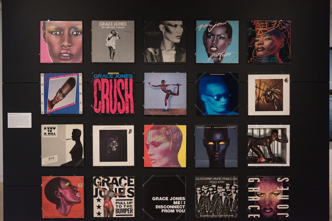 Installation view of 'The Grace Jones Project' at the Museum of the African Diaspora (courtesy the Museum of the African Diaspora)