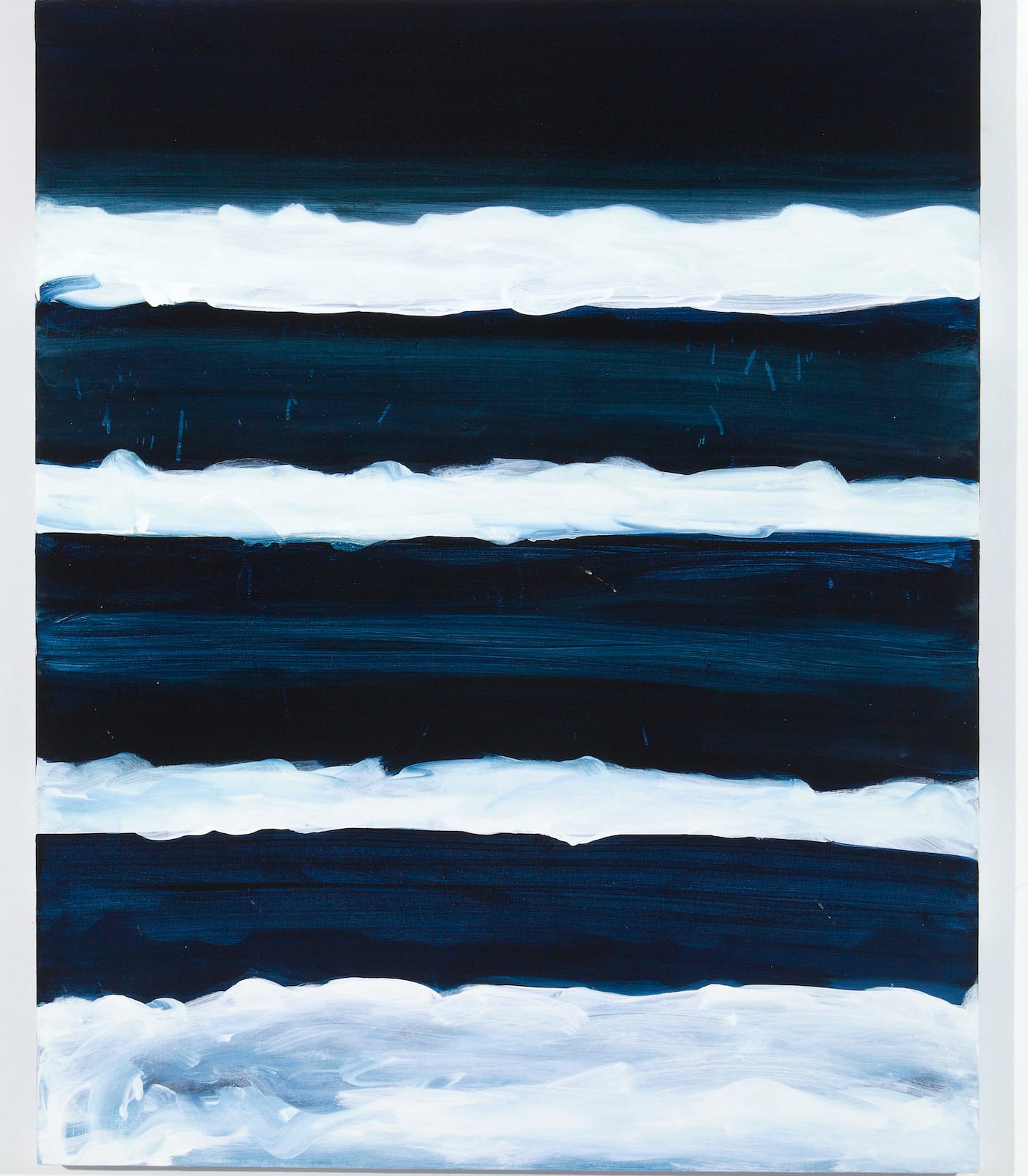 Mary Heilmann, "Night Swimmer" (1998), oil on canvas (©Mary Heilmann, photo by Thomas Müller; courtesy of the artist, 303 Gallery, New York, and Hauser & Wirth)