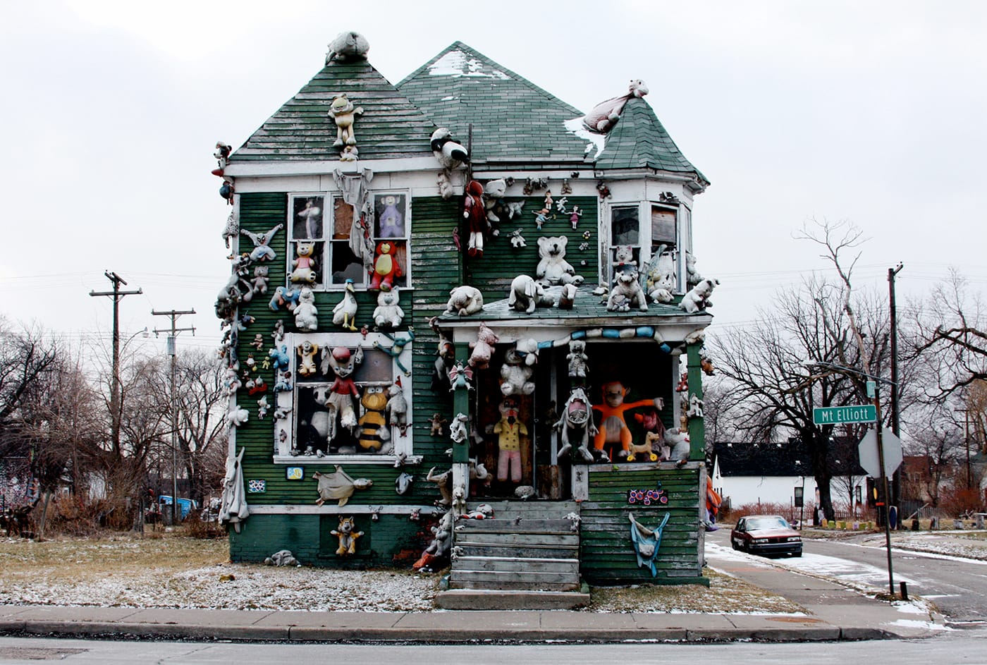 The "Party Animal House" which burned down in 2012.