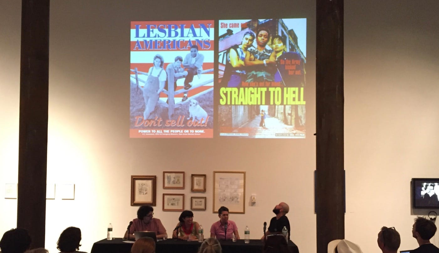 The artist Sue Schaffner discussing the work of Dyke Action Machine! (DAM!) 