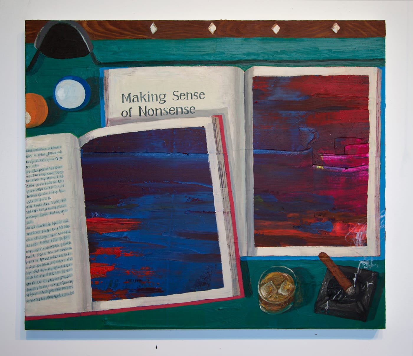 Paul Gagner, "Making Sense of Nonsense" (2015), oil on canvas