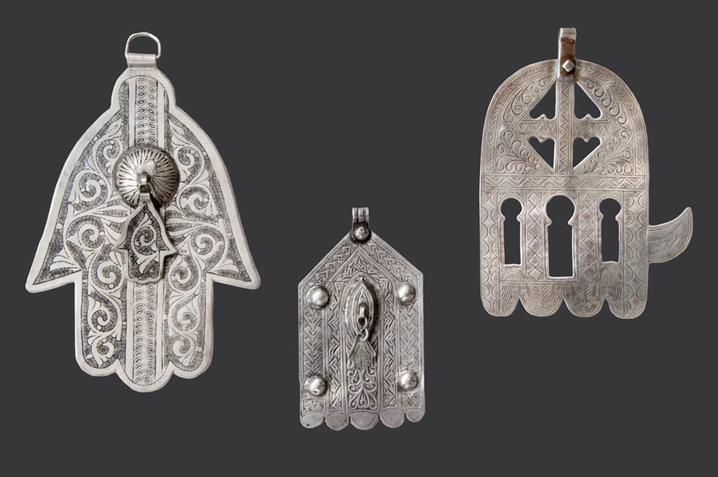 Morocco, "Khamsat (mains) ciselées motifs" (Collection Bouvier © Marc Bouvier)