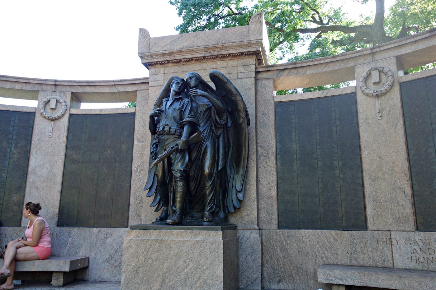 The 1921 Prospect Park War Memorial with a sculpture by Augustus Lukeman