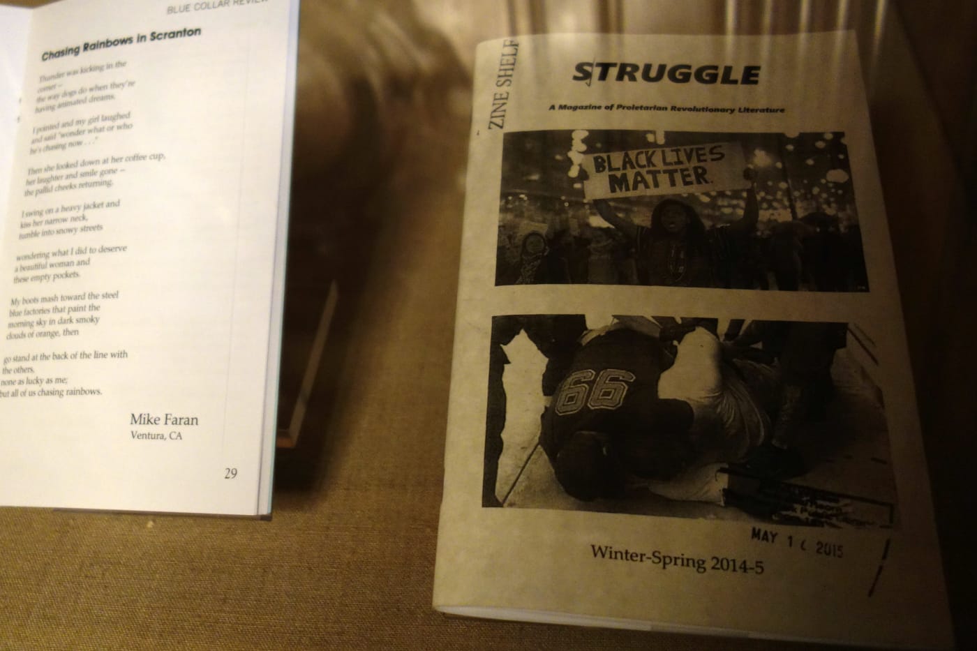 Installation view of 'Protests in Print' at the New York Public Library (photo by the author for Hyperallergic)