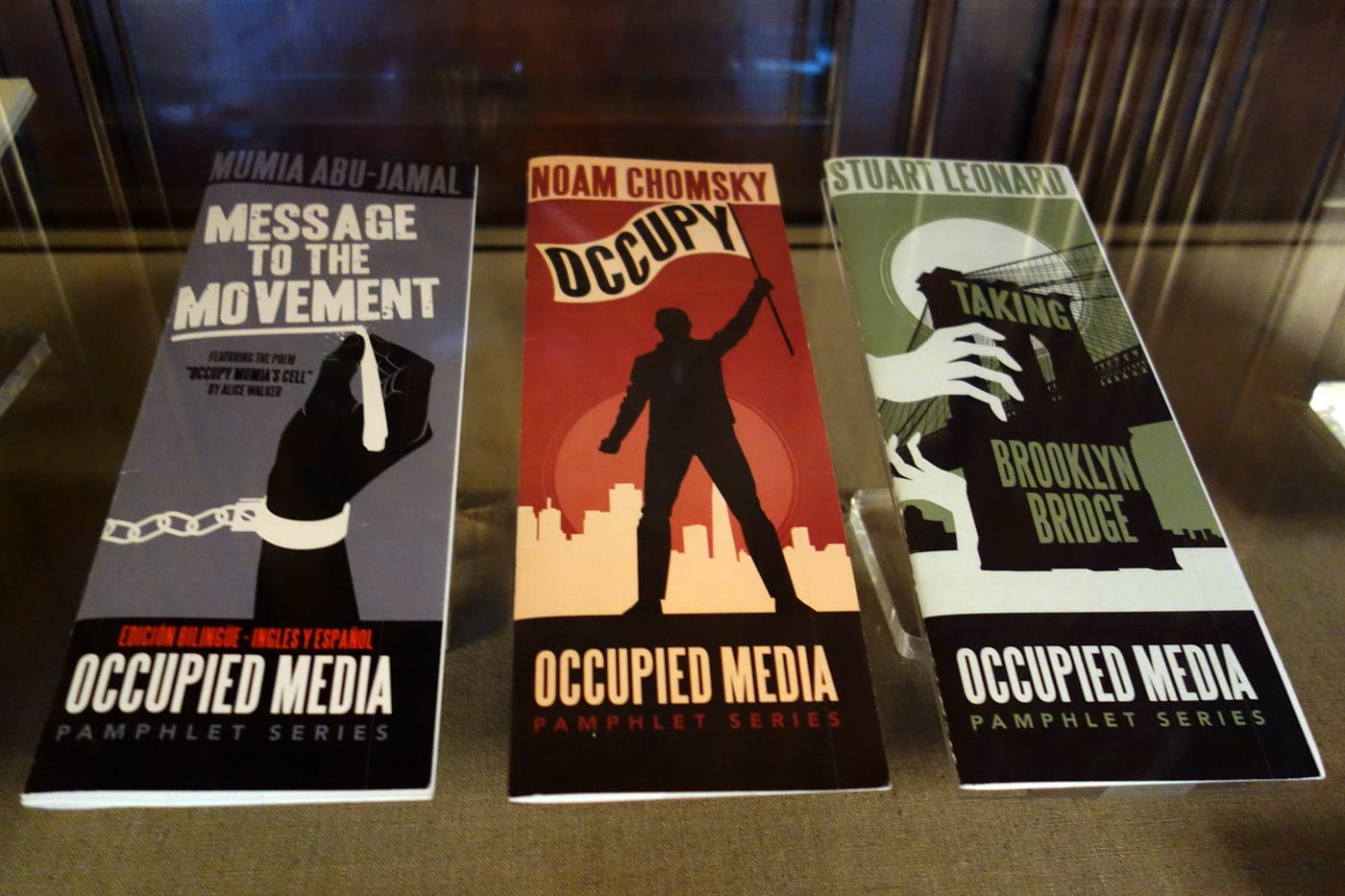 Installation view of 'Protests in Print' at the New York Public Library (photo by the author for Hyperallergic)