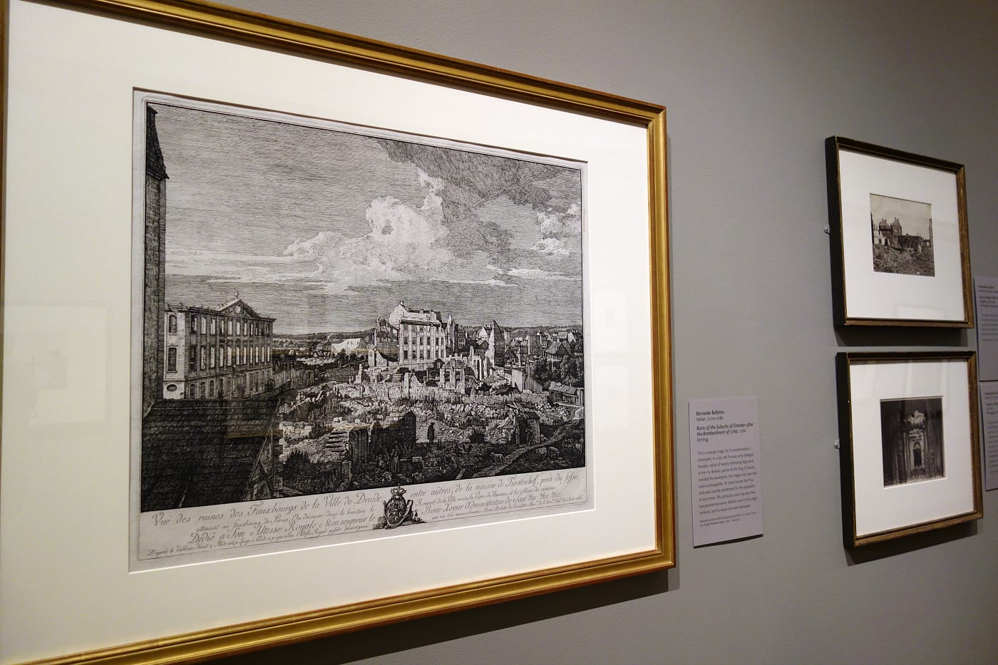 Installation view of 'Ruined: When Cities Fall' (photo by the author for Hyperallergic)