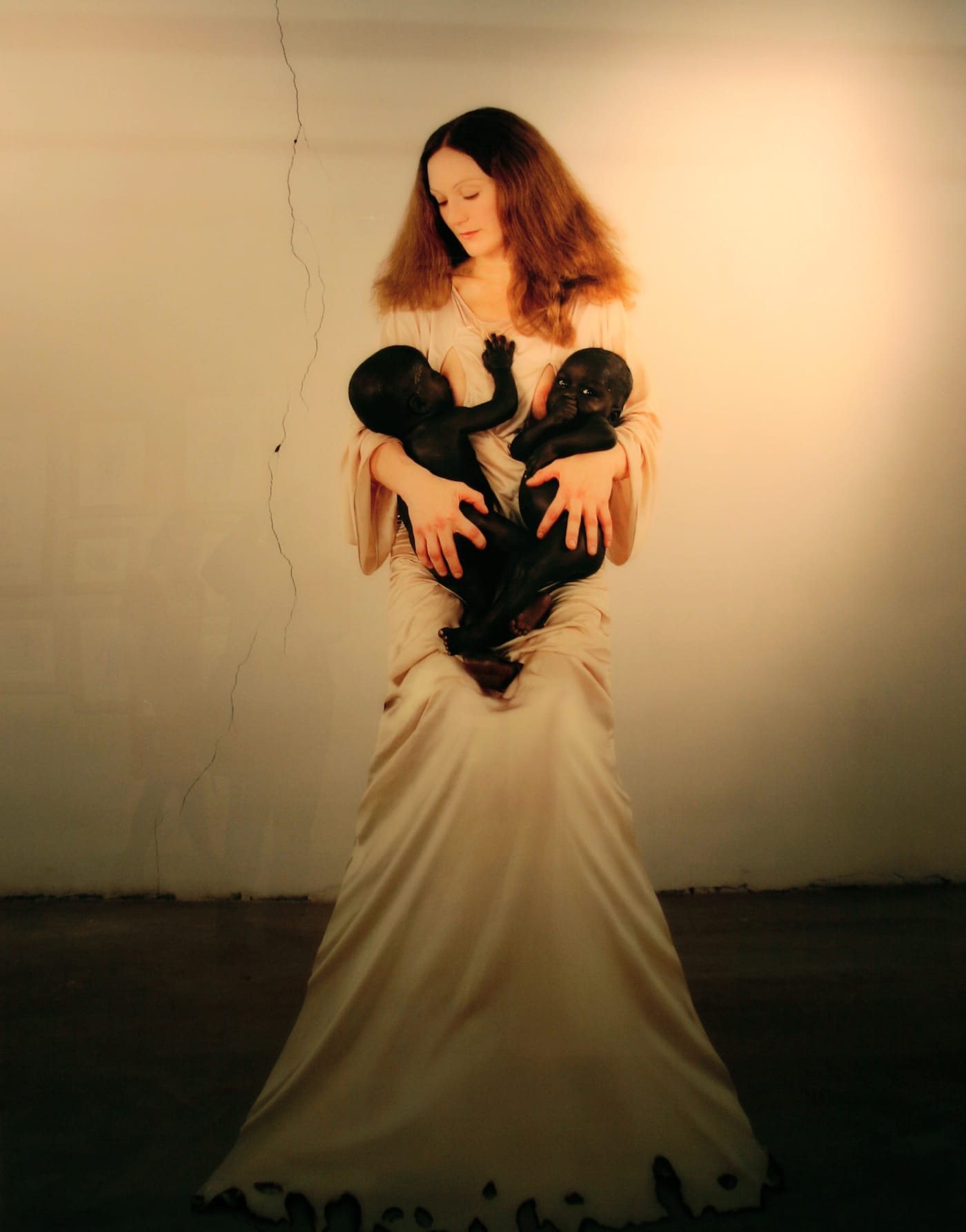 Vanessa Beecroft and her favorite props, Africans (photo via Wikipedia)