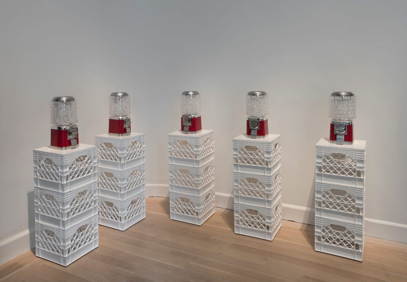 Yoko Ono, Air Dispensers, 1971-2016, capsule dispensers and capsules. Courtesy of the artist.