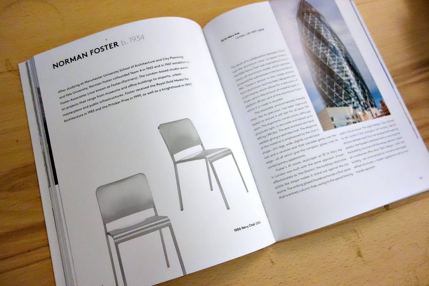 Pages from 'Chairs by Architects' (photo of the book for Hyperallergic)