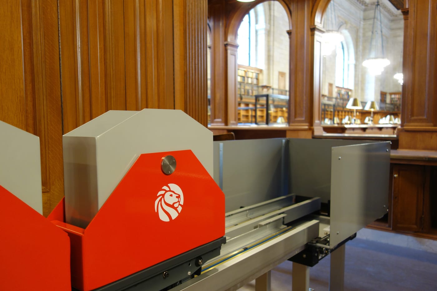 The "book train" at the New York Public Library