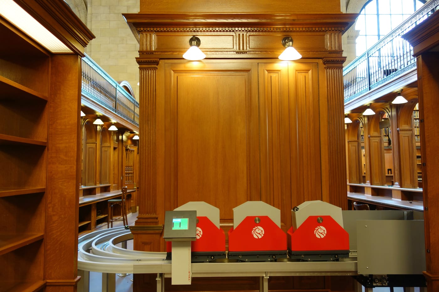 The "book train" at the New York Public Library