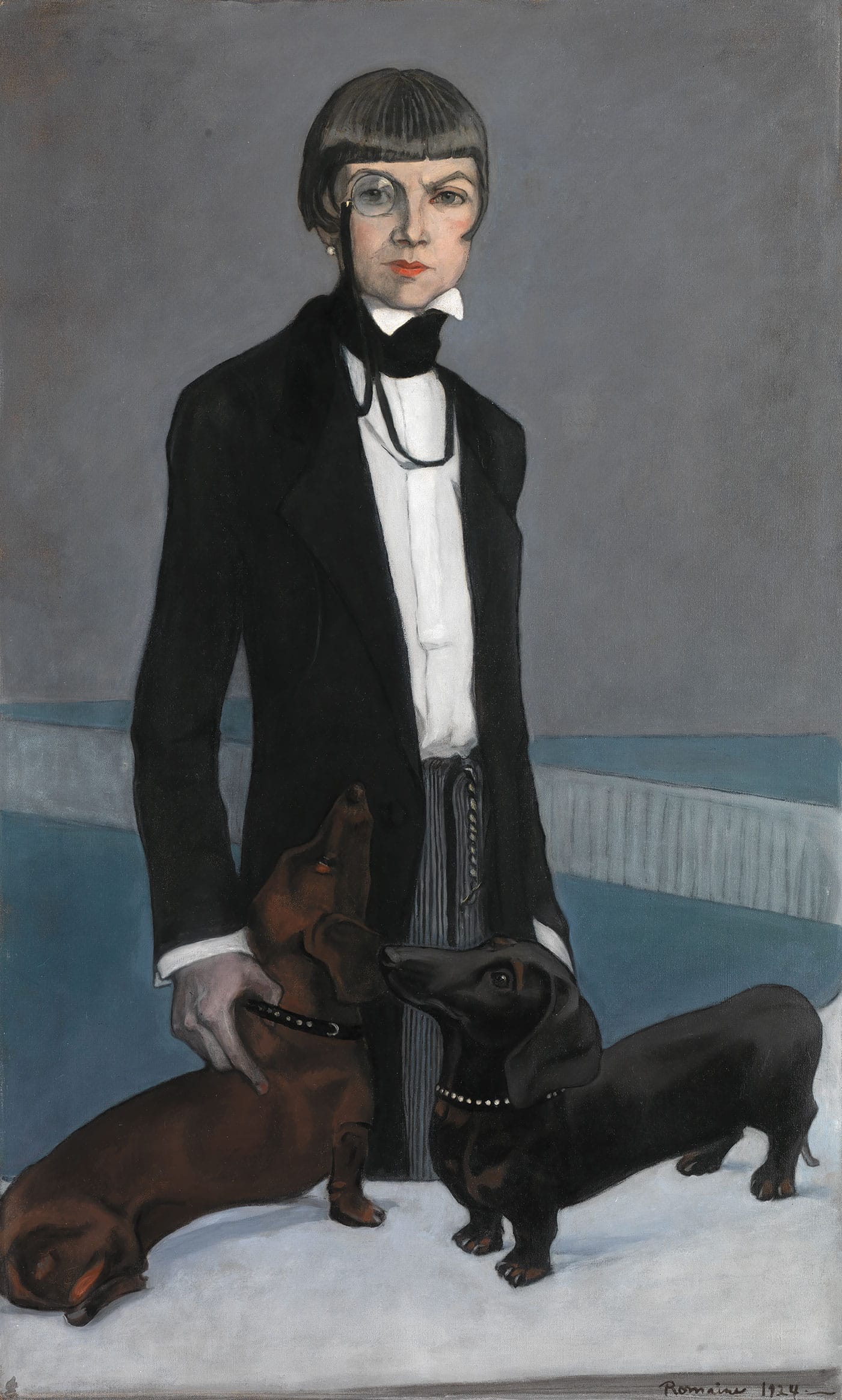 Romaine Brooks, "Una, Lady Troubridge" (1924), oil on canvas, Smithsonian American Art Museum, gift of the artist