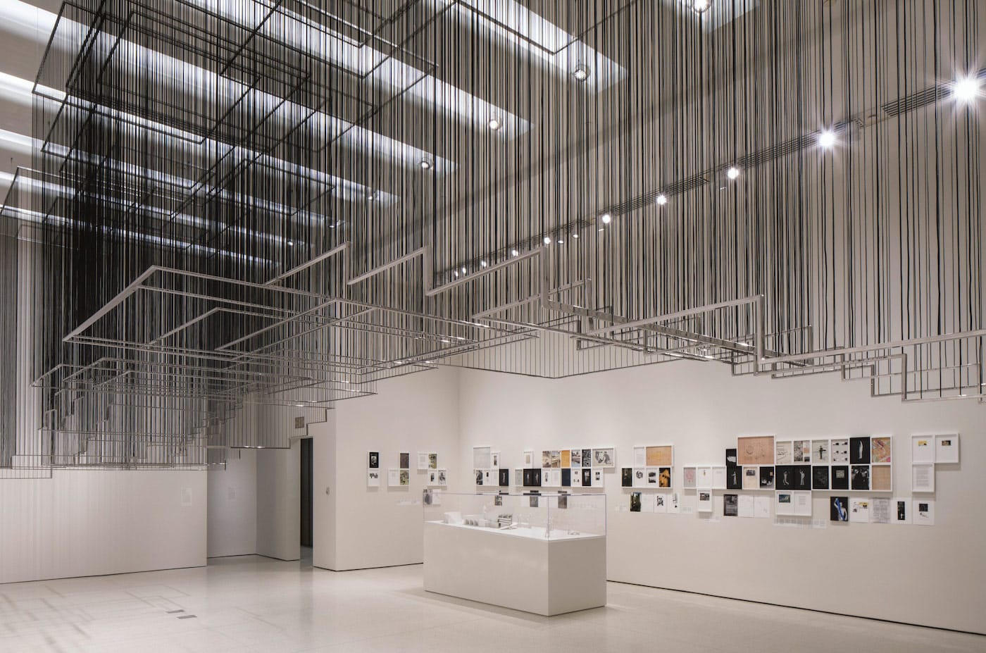 Installation view of 'But a Storm Is Blowing from Paradise: Contemporary Art of the Middle East and North Africa' at the Solomon R. Guggenheim Museum, New York (all photos by David Heald and courtesy the Solomon R. Guggenheim Museum, unless indicated otherwise)