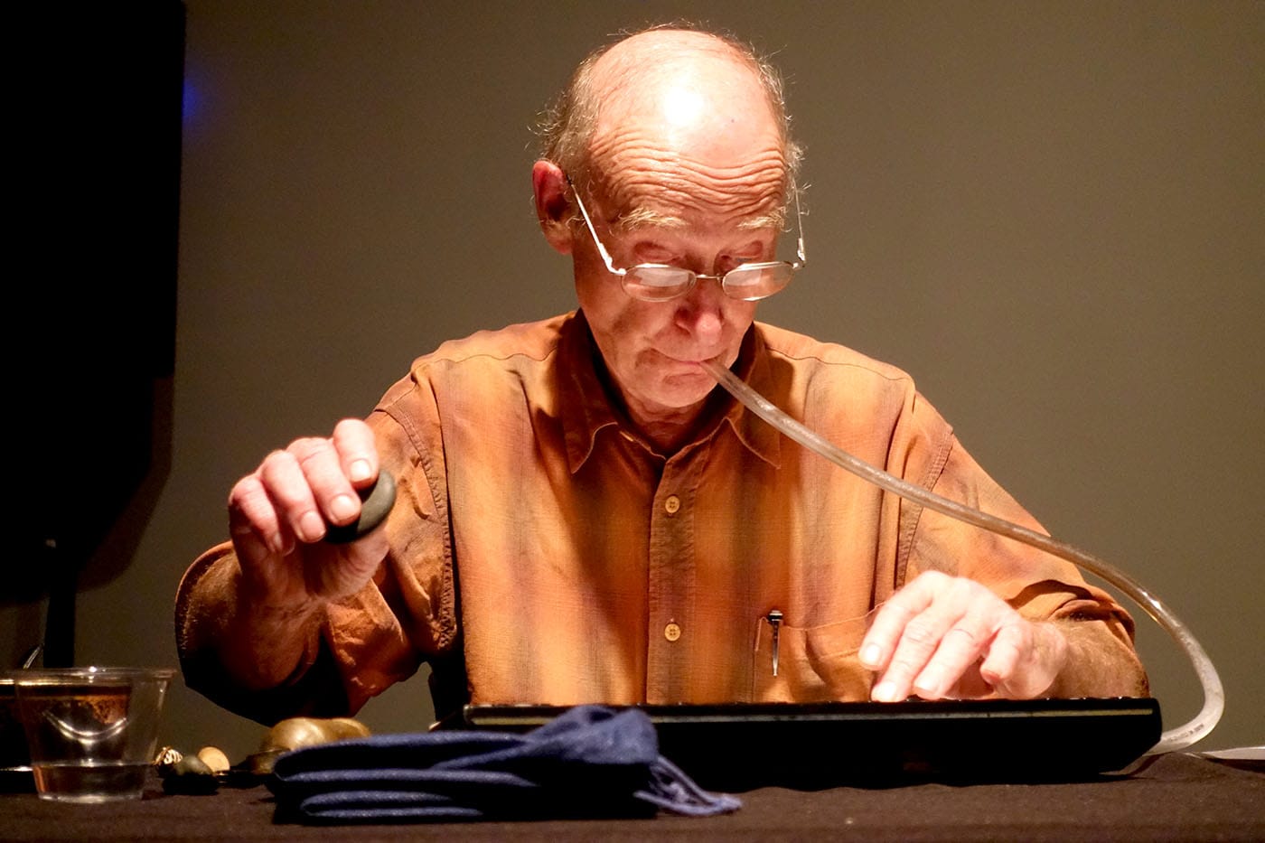 Christian Wolff, photo by the author for Hyperallergic