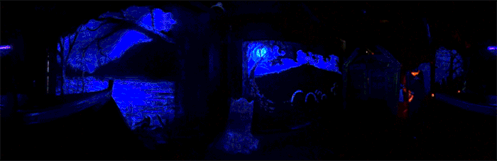 Video captured by the Dark Ride Project of a ghost train (courtesy Dark Ride Porject)