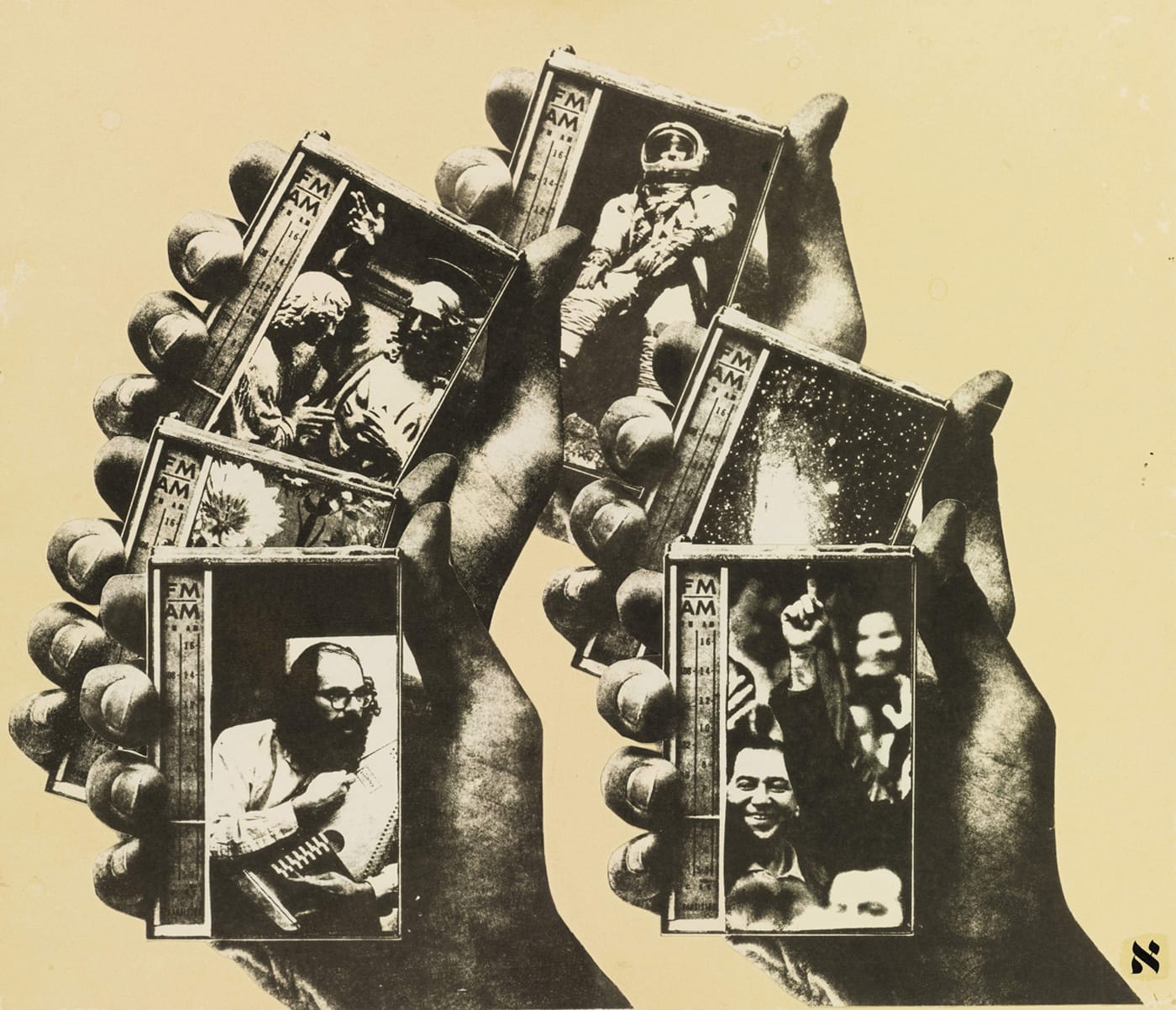 Wallace Berman, "Untitled (Allen Ginsberg)" (1960), private collection (© Estate of Wallace Berman; © galerie frank elbaz, Paris)