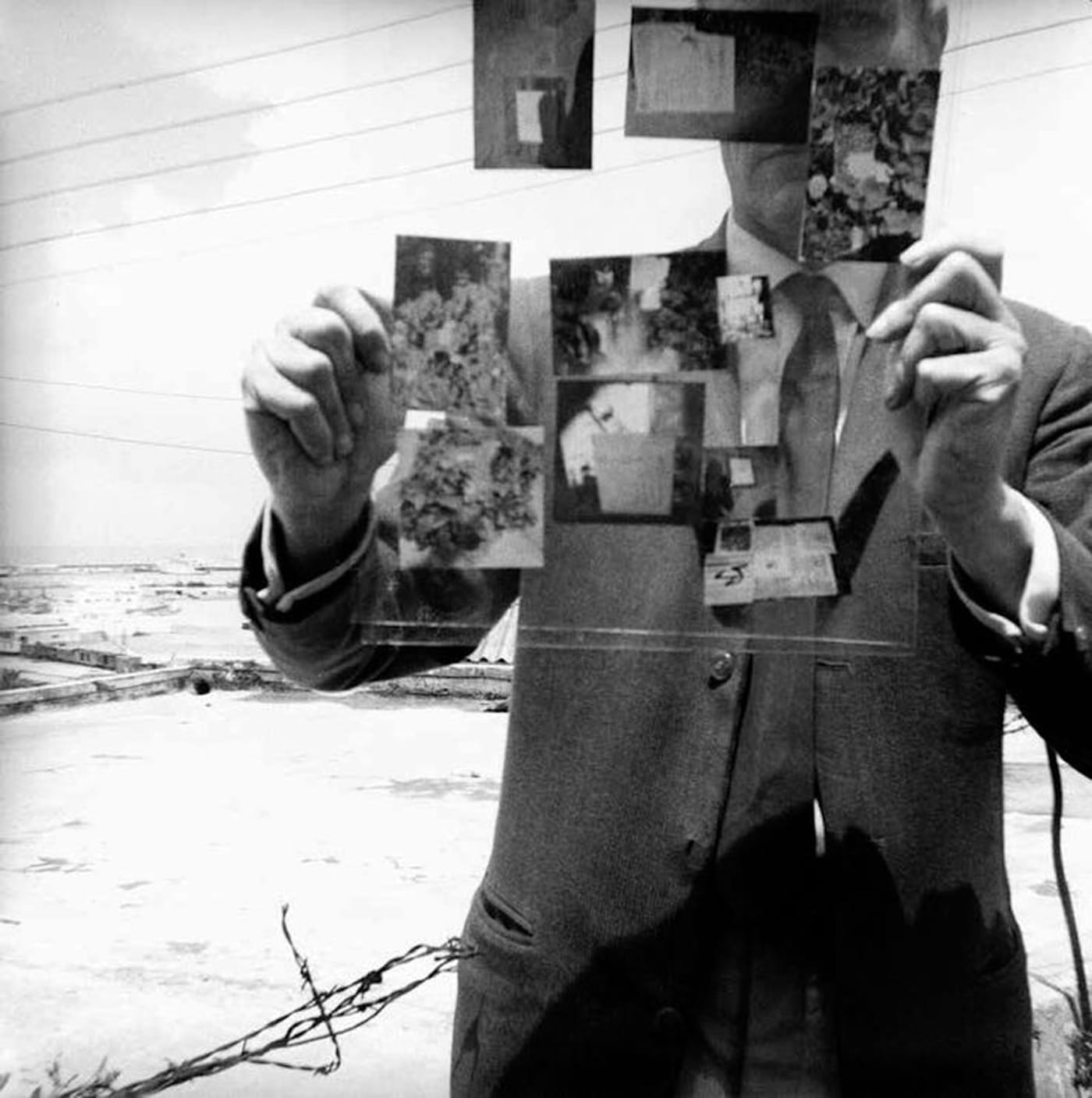 William Burroughs, “Self-Portrait, Tangiers” (1964) (photo by the author for Hyperallergic)