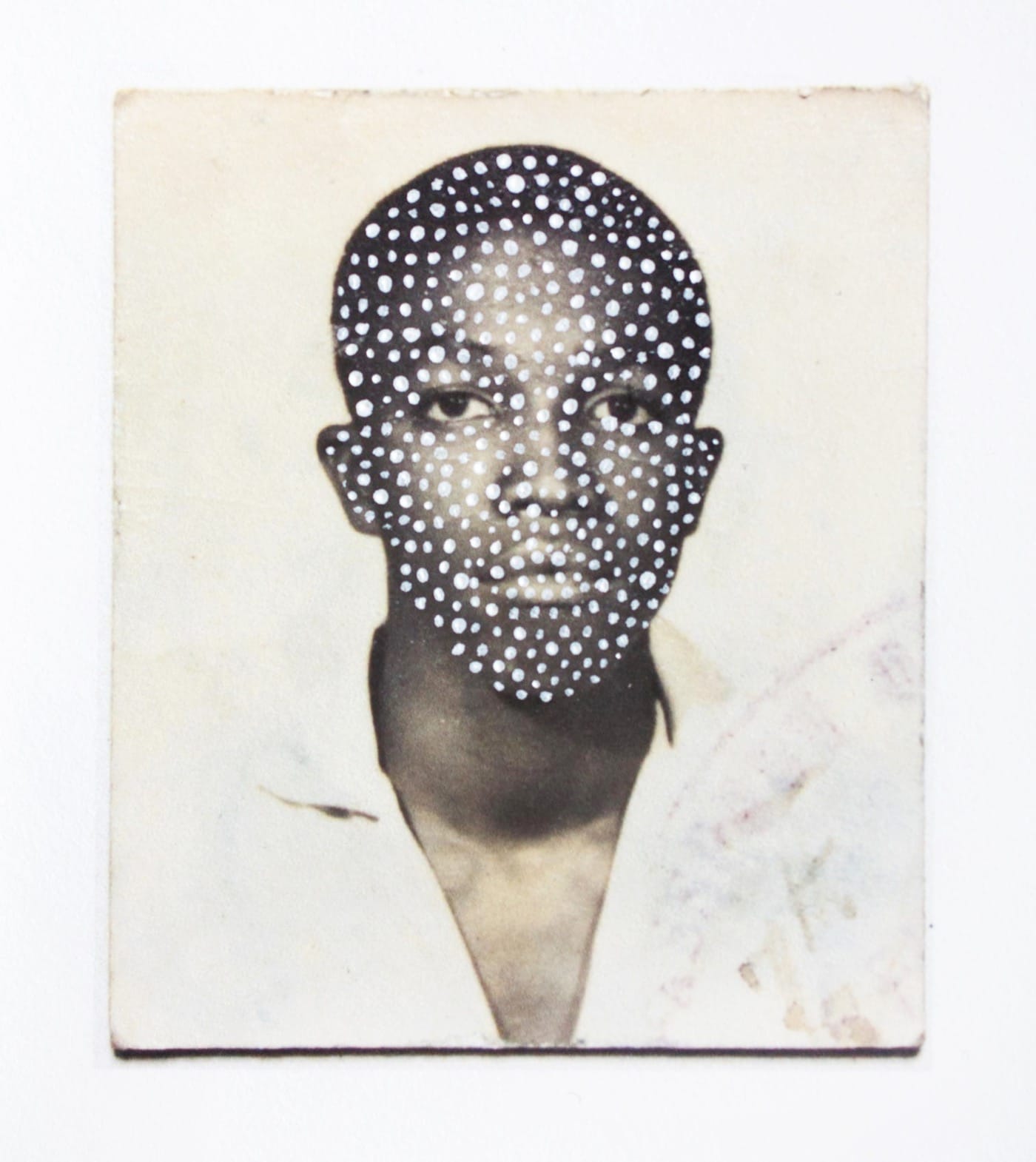 Keisha Scarville Untitled, from the Passport series, 2012 – 2016 Mixed media 2 1/4 x 2 1/4 in. Courtesy of the Artist
