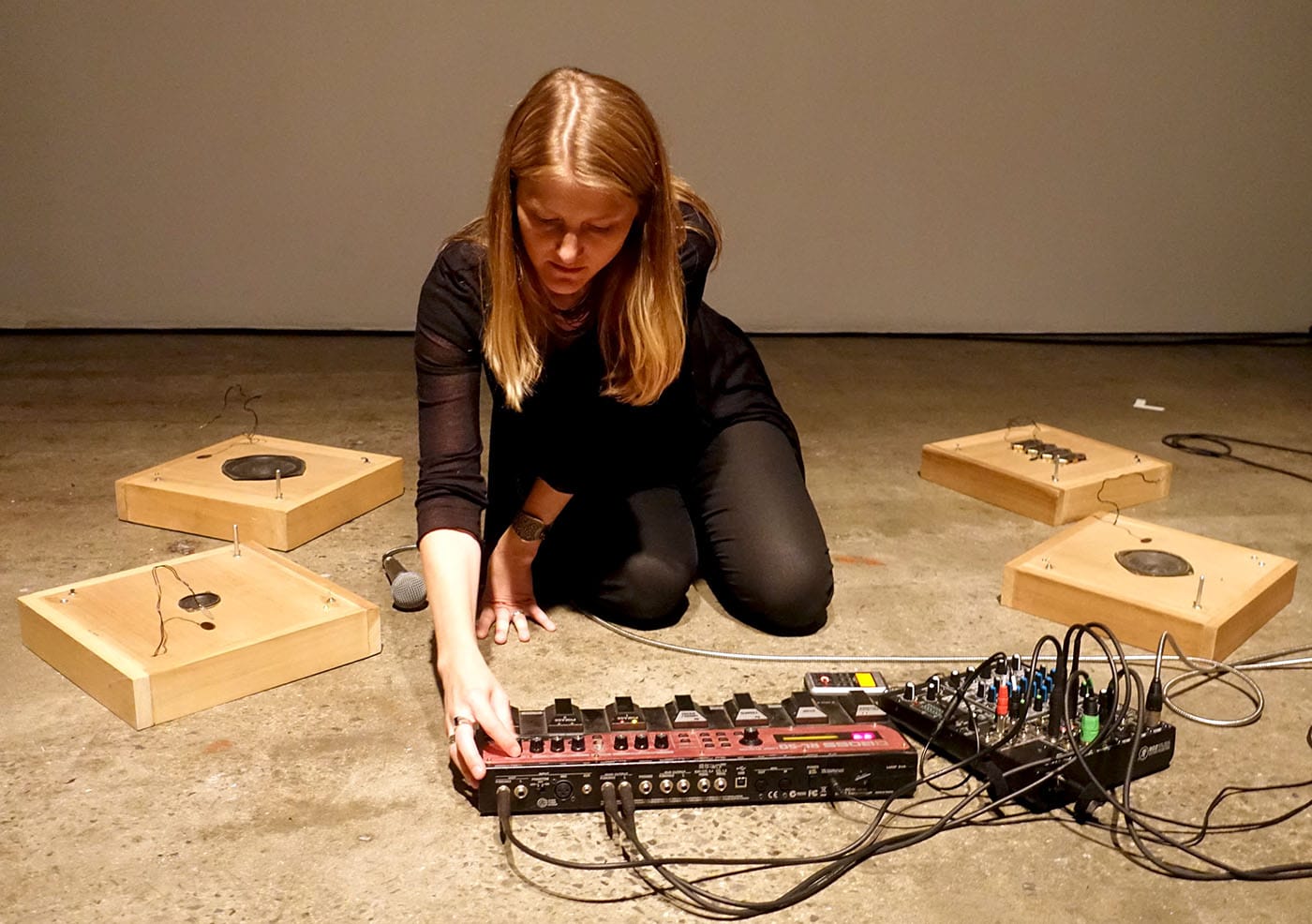 Leslie Flanigan, photo by the author for Hyperallergic