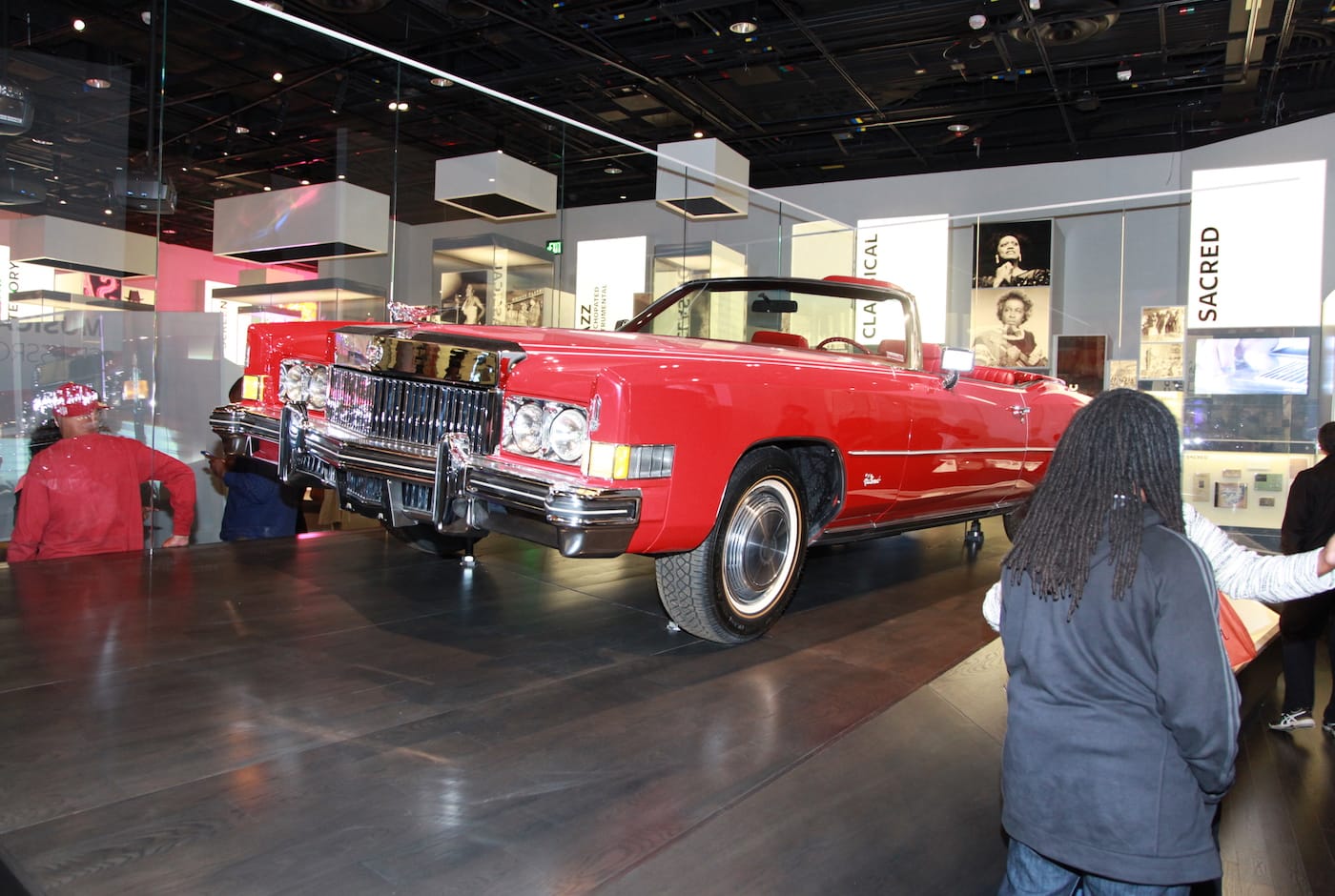 Chuck Berry red Cadillac El Dorado at the National Museum of African American History and Culture in Washington, DC