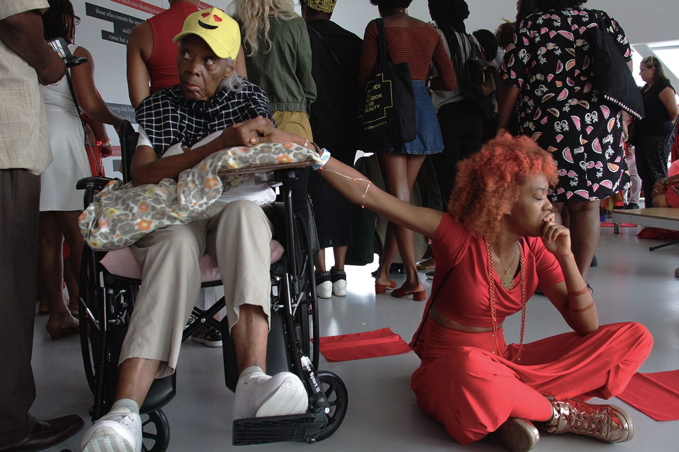 Black Women Artists for Black Lives Matter at the New Museum (photo by Madeleine Hunt Ehrlich)