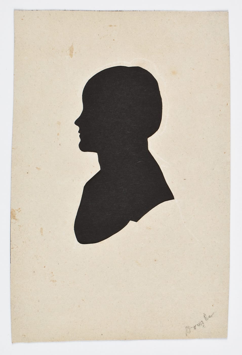 Silhouette of an unknown woman by William M. S. Doyle (before 1828) (courtesy American Antiquarian Society)