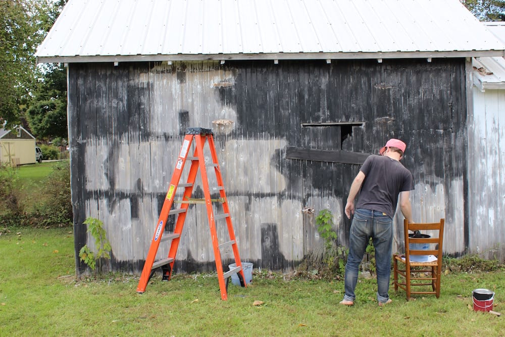 Process shot of Ayanah Moor’s manual in the making 