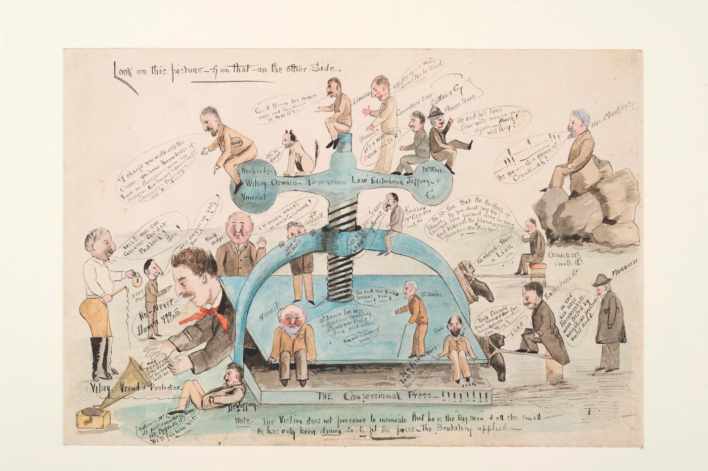 John Gilmour, "The Confessional Press and Voice of Wilsey Oswald" (1910) (courtesy Dumfries and Galloway Archives and Local Studies)