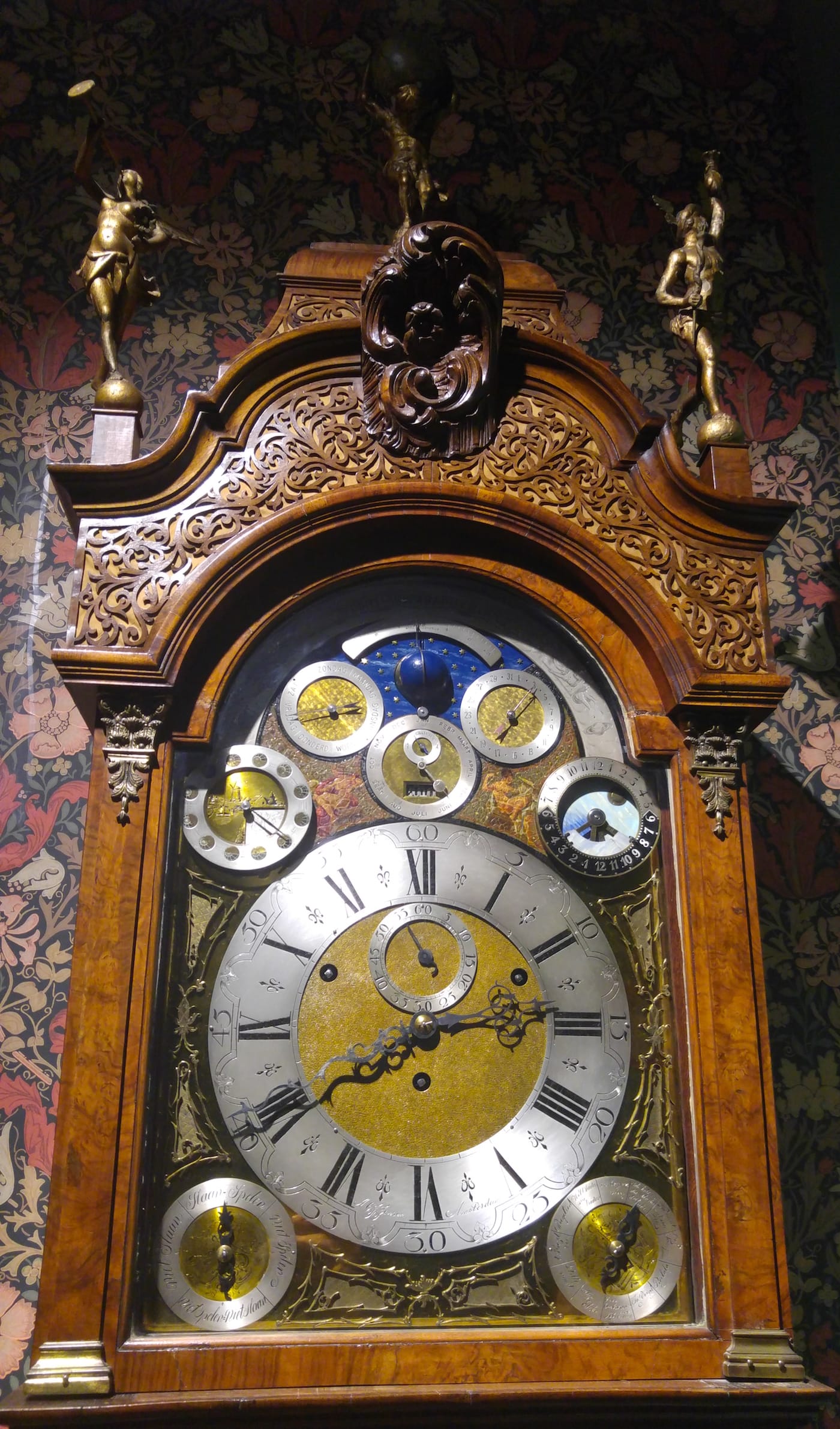 Standing clock by A.C.J. Jansen, Amsterdam (ca 1890)