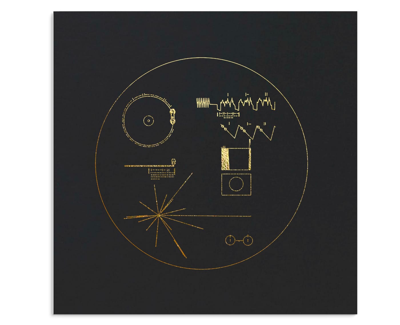 Mock-up for the "Voyager Golden Record: 40th Anniversary Edition" (courtesy Lawrence Azerrad/Ozma Records)