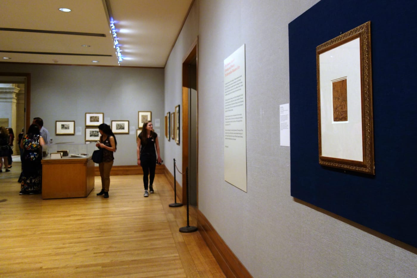 Installation view of 'One Hundred Years of Drawings and Prints at the Metropolitan Museum of Art' (photo by the author for Hyperallergic)