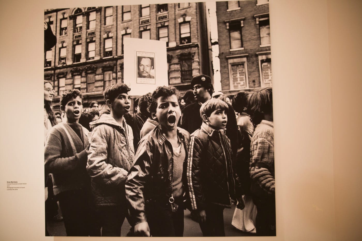 Hiram Maristany, "Funeral Procession of Julio Roldan" (1970) (all photos by Rex Desrosiers unless otherwise noted)