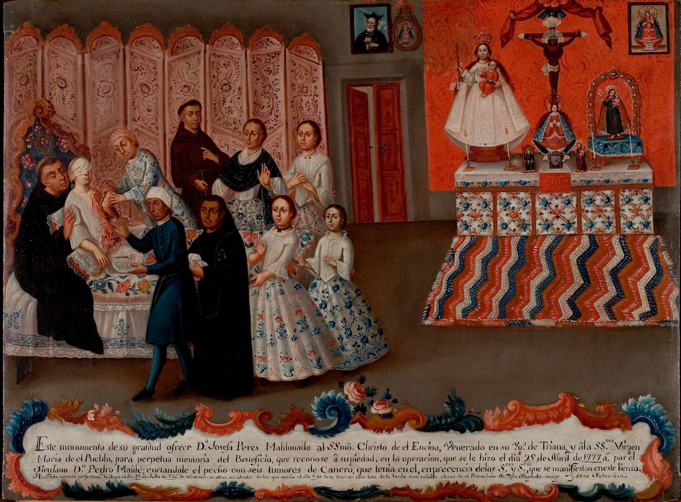 Unknown artist, "Peres Maldonado Ex-voto" (18th century, after 1777) (image courtesy of Davis Museum at Wellesley College, Wellesley, MA)