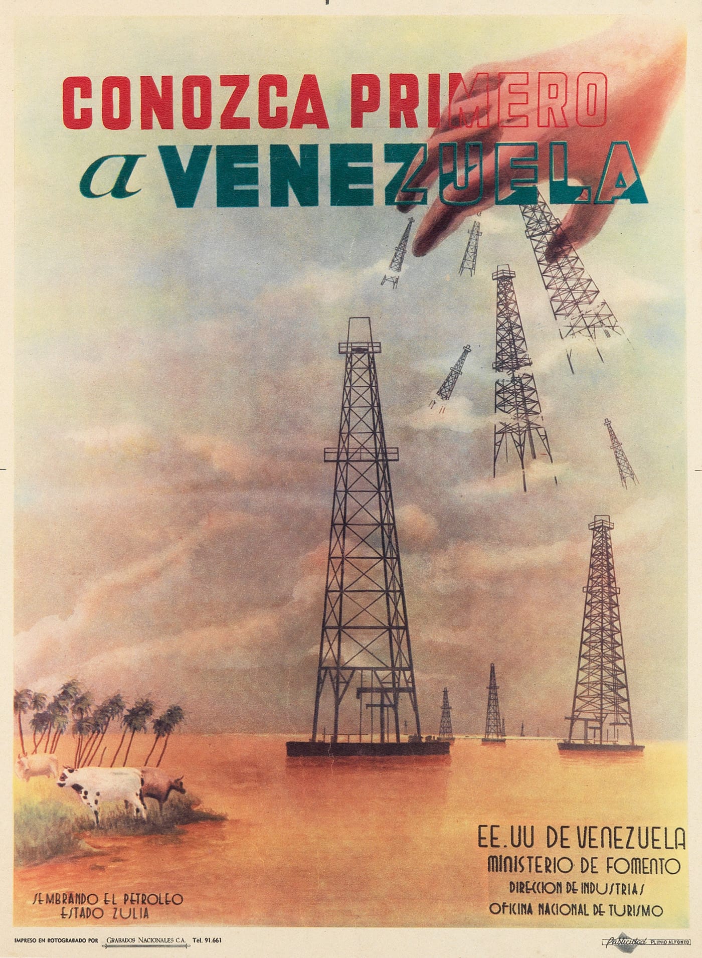 "Conozca Primero a Venezuela," designer unknown (c. 1950s), estimate $400 to $600 